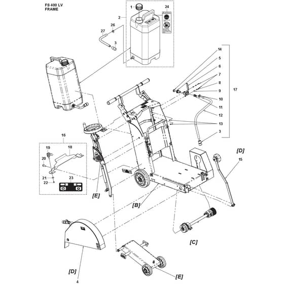Husqvarna FS 400 LV - 967796501 - Frame