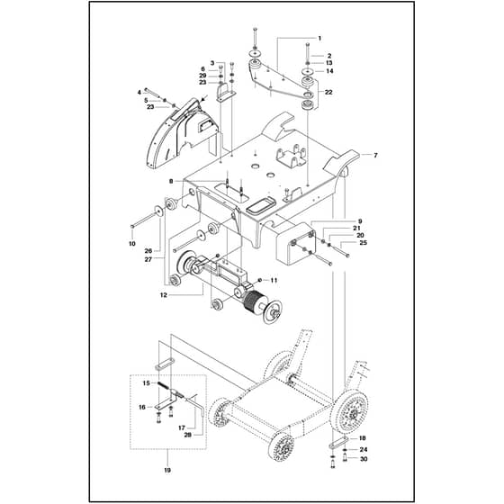 Husqvarna FS 410 D - 965150116 - Frame