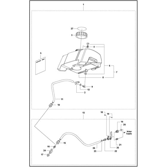 Husqvarna FS 413 - 965150102 - Water System