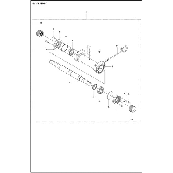 Husqvarna FS 5000 D - 967207340 - Blade Shaft