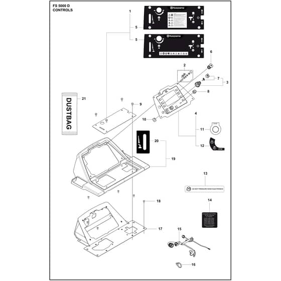 Husqvarna FS 5000 D - 967207340 - Controls