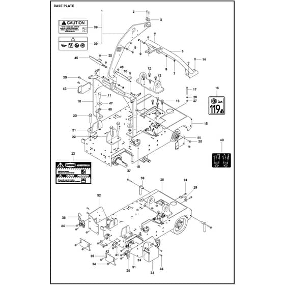 Husqvarna FS 5000 D - 967207340 - Base Plate