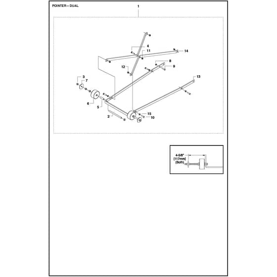 Husqvarna FS 524 - 967046102 - Pointer - Dual
