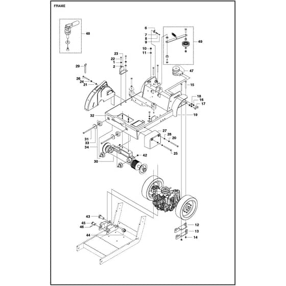 Husqvarna FS 524 - 967046102 - Frame