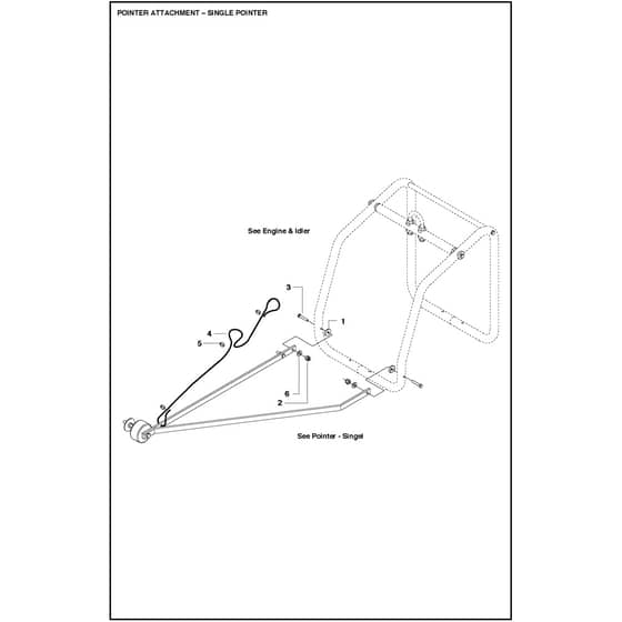 Husqvarna FS 524 - 967046102 - Pointer Attachment - Single Pointer