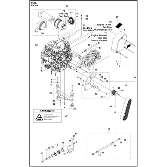 Husqvarna FS 524 - 967046102 - Engine