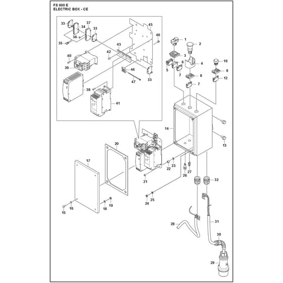 Husqvarna FS 600 E - 970492902 - Electric Box 01