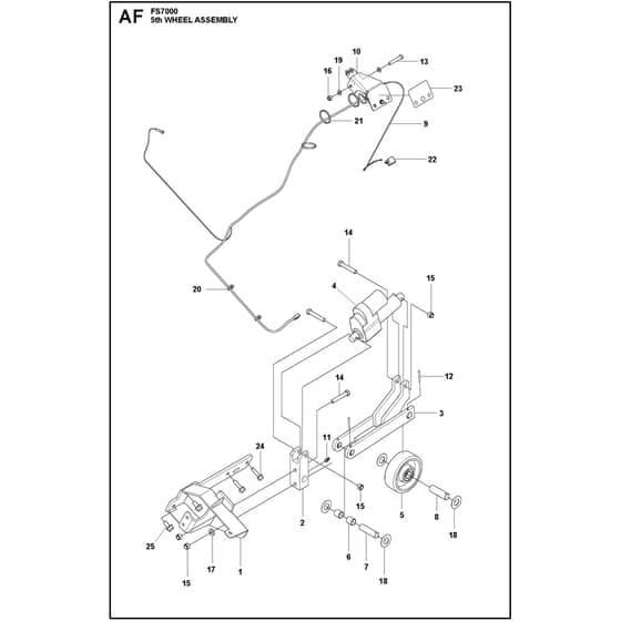 Husqvarna FS 7000 D - 967944703 - 5Th Wheel