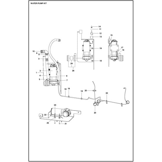 Husqvarna FS 7000 D Tier 4 - 967207953 - Water Pump