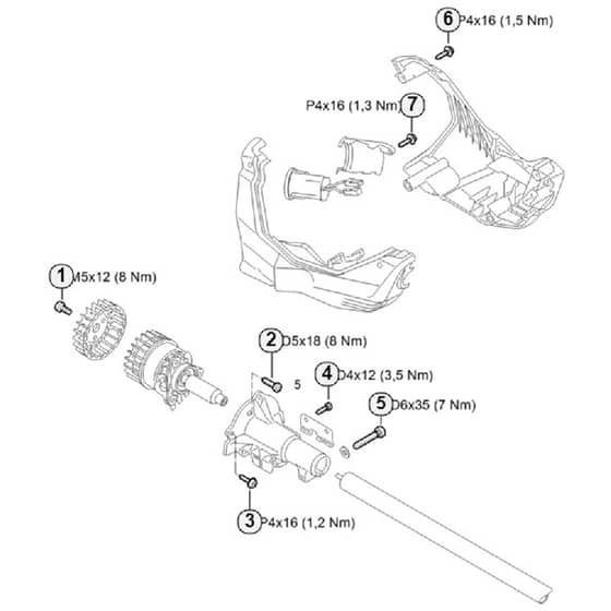 Genuine Stihl FSA130 R / J - Tightening torques