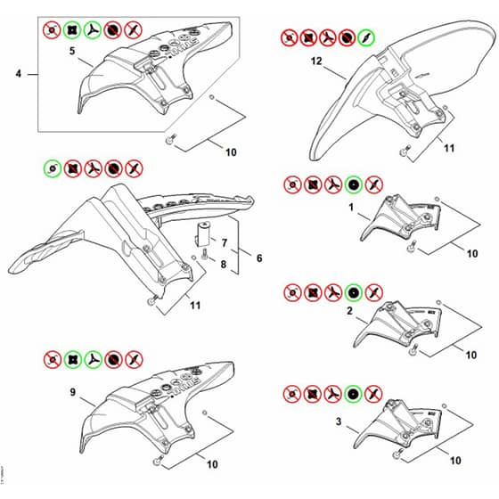 Stihl FSA400.0 - Deflector - Parts Diagram