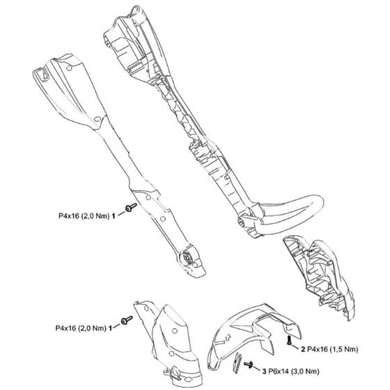 Stihl FSA56 - Tightening Torques - Parts Diagram