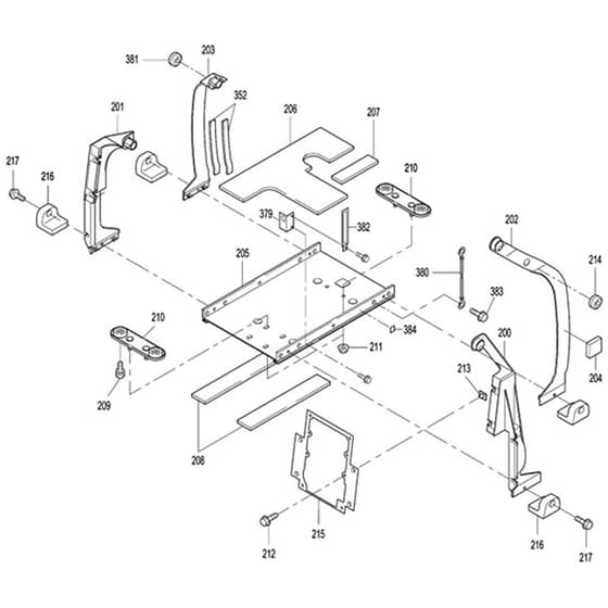 Makita G1100 - Generator - Power Tool 09 Diagram