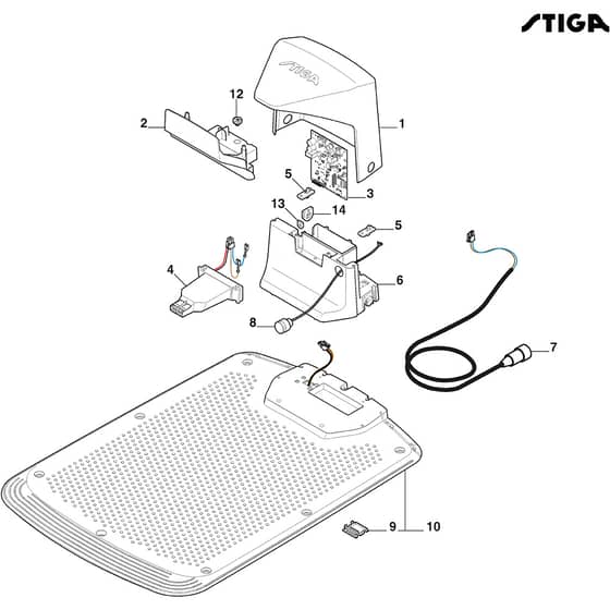 G 600 - 2022-2025 - 2R3101018/UKS - Stiga Robot Mower Recharging Base Diagram