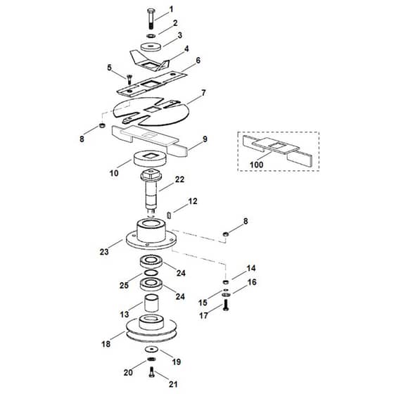 Viking GB 350 - Blade Set - Parts Diagram