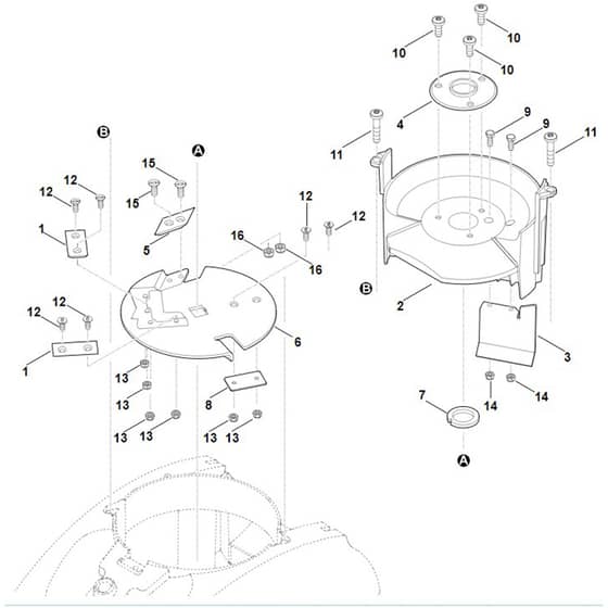 Viking GB 460.1 - Blade Set (Chipping) - Parts Diagram