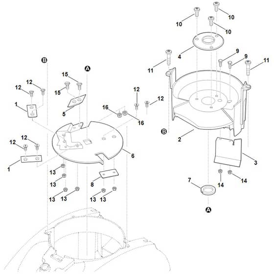Viking GB 460.1 C - Blade Set (Chipping) - Parts Diagram