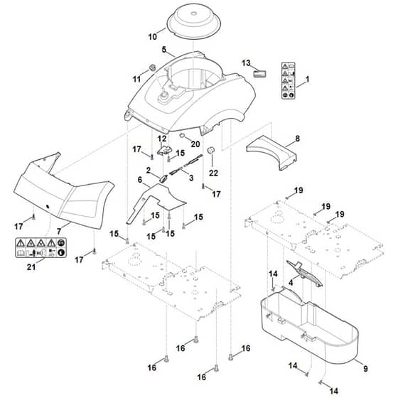 Viking GB 460 C - Housing - Parts Diagram
