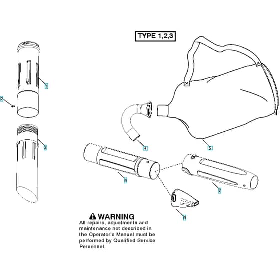 McCulloch GBV345 - 2010-05 - Tube Parts Diagram