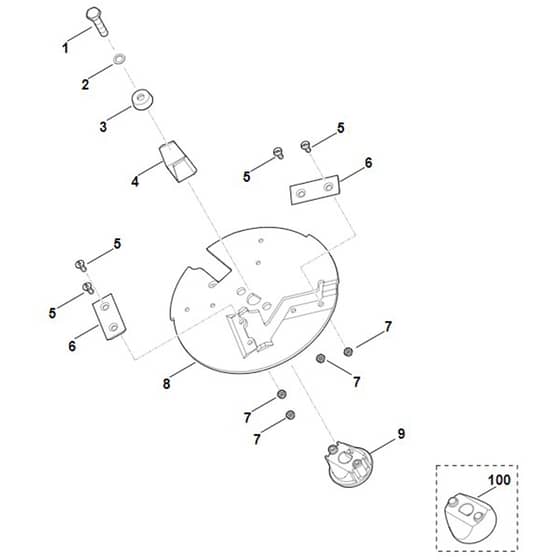 Viking GE 250.1 S - Blade Set - Parts Diagram