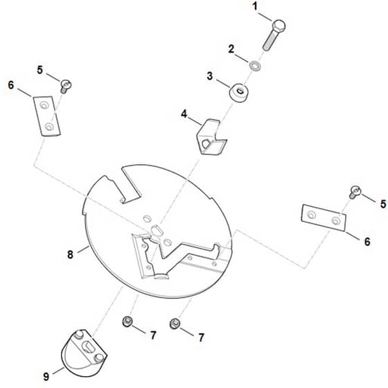 Viking GE 250 S - Blade Set - Parts Diagram