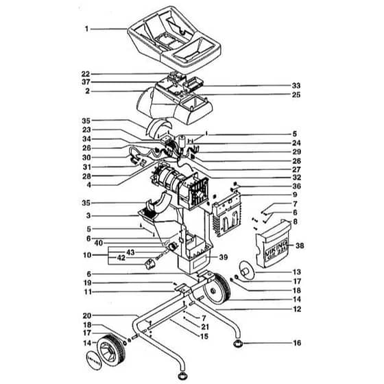 Viking GE 25 L - Basic Unit - Parts Diagram