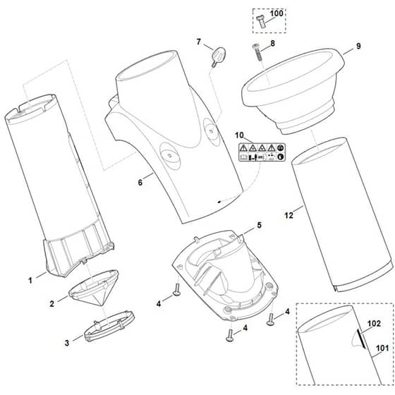 Viking GE 260 - Funnel - Parts Diagram