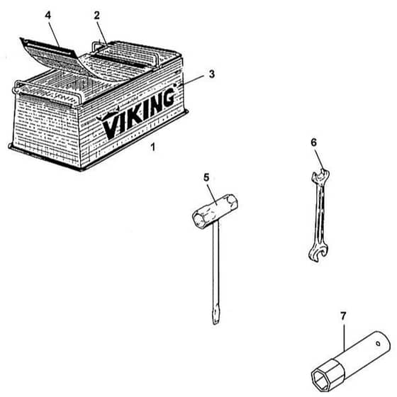 Viking GE 325 - Tools, Extras - Parts Diagram