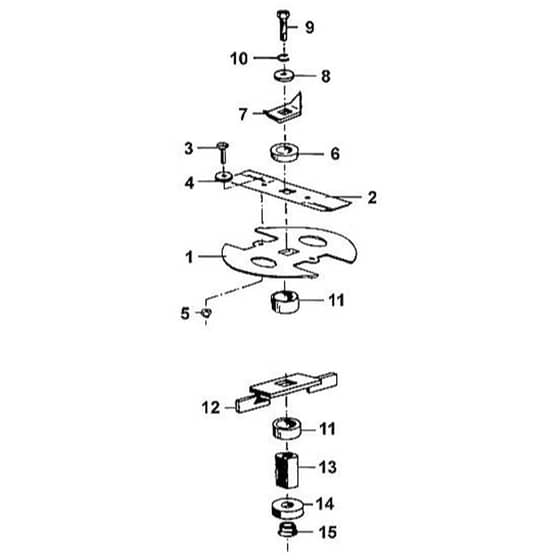 Viking GE 335 - Blade Set - Parts Diagram