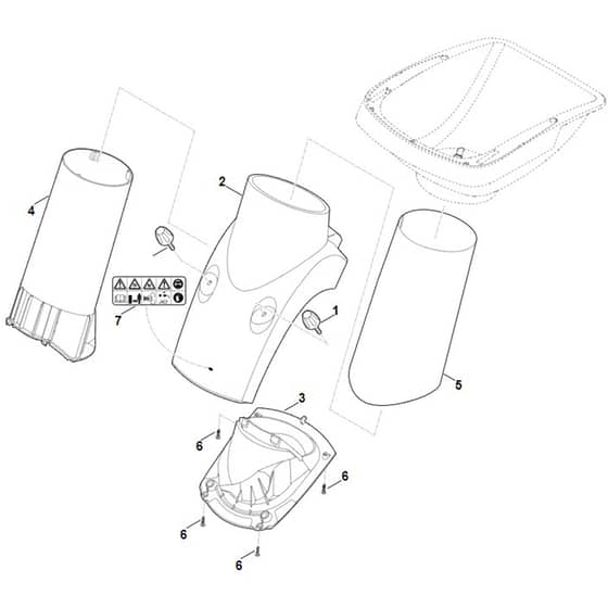 Viking GE 355 - Funnel Lower Part - Parts Diagram