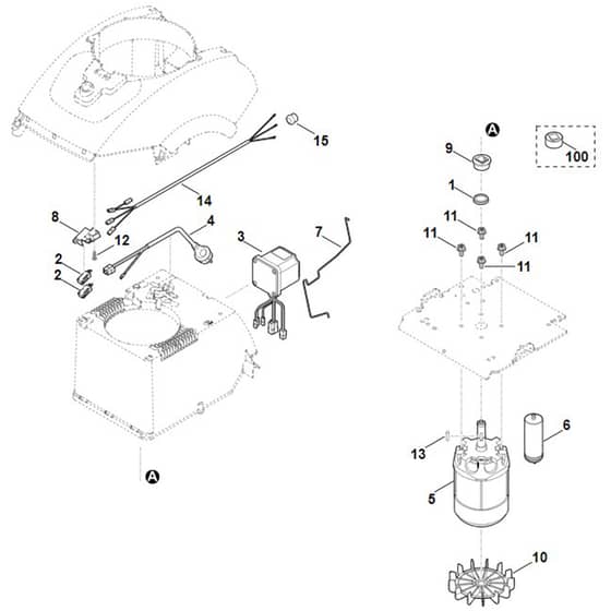 Viking GE 420.1 - Electric Equipment - Parts Diagram