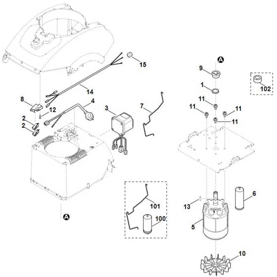 Viking GE 420 - Electric Equipment - Parts Diagram