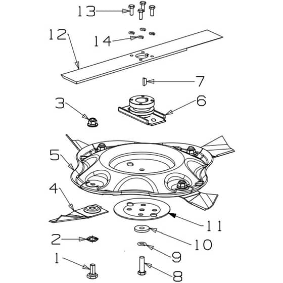 Masport Genius - 567958 - Sept 2012 > 7664560 - 460mm MSV Disc Blade Assembly