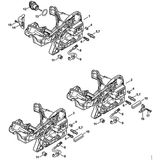 Genuine Stihl MS251 - Motor Housing