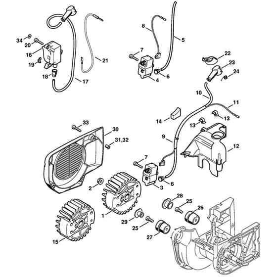 Genuine Stihl TS400 - Ignition system