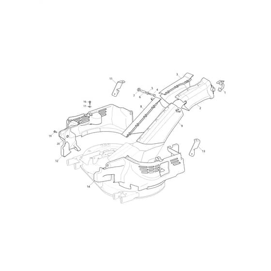 GLX 14-84G - Oleo-Mac Ride On Mower Guards Diagram