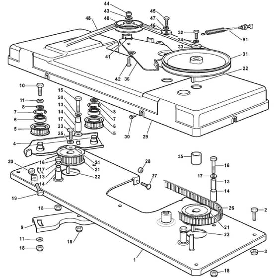 GLX 22-102 H2 - Oleo-Mac Ride On Mower Mowing control Diagram
