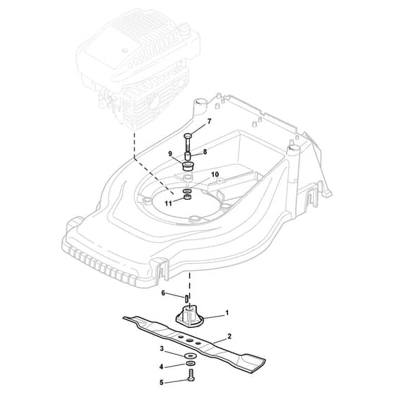 GO/ON 3540 P - 2013 - 297430043/ZE - Castel Garden Rotary Mower Blade Diagram