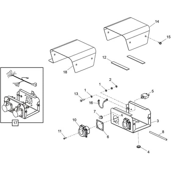 Belle GPX Range - Control Box Assembly (GPX 3400 EU Spec.)