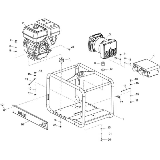 Belle GPX Range - Main Assembly (GPX 5000)