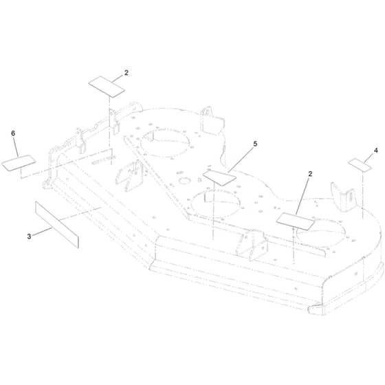 Toro GrandStand 122cm - 72504TE (414300000 - 414399999) Deck Decal No. 139-8093