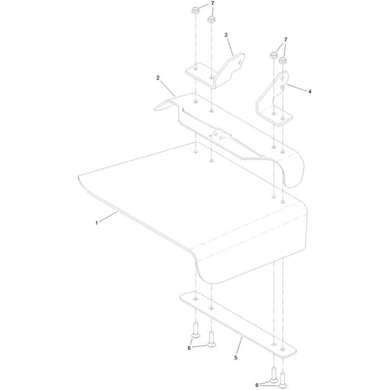 Toro GrandStand 122cm - 72504TE (417500000 - 419999999) Deflector No. 163-4031