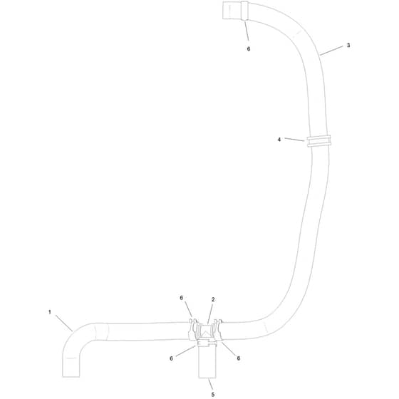 Toro GrandStand 122cm - 72542TE (411800000 - 412999999) Overflow Hose