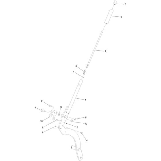 Toro GrandStand 122cm - 72542TE (417000000 - 417399999) HOC Lever No. 161-6735
