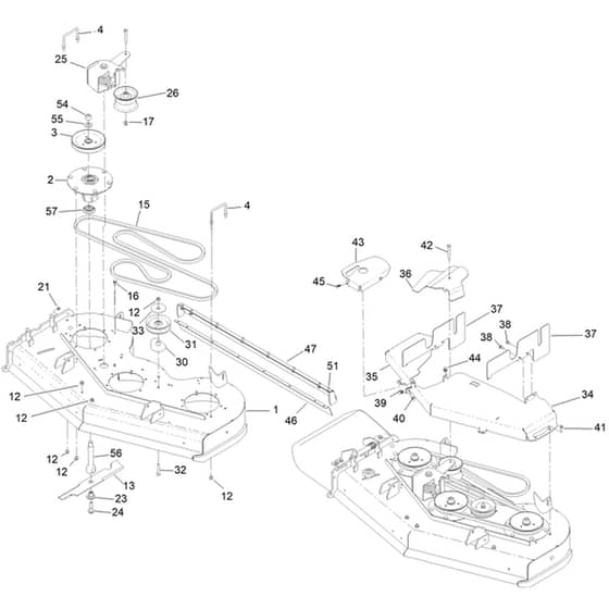 Toro GrandStand 122cm - 72542TE (417400000 - 999999999) Deck