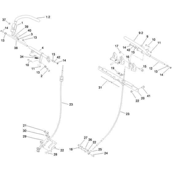 Toro GrandStand 91cm - 74534TE (311000001 - 311999999) Motion Control