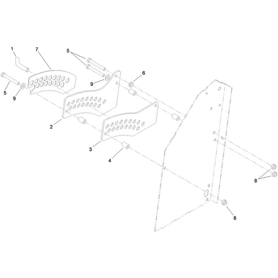 Toro GrandStand 91cm - 74534TE (310000001 - 310999999) Height-of-Cut Plate