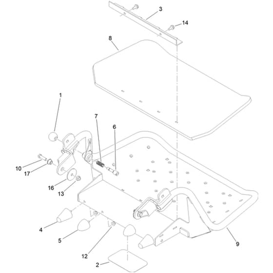 Toro GrandStand 91cm - 74534TE (313000001 - 313999999) Platform No. 117-7675