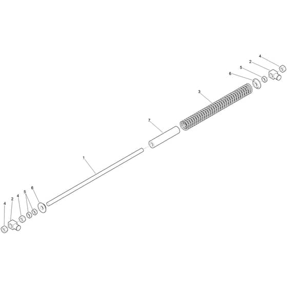 Toro GrandStand 91cm - 74534TE (316000001 - 316999999) Deck Lift Spring No. 119-2337
