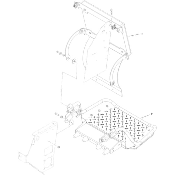 Toro GrandStand 91cm - 74534TE (404330000 - 405599999) Cushion and Platform